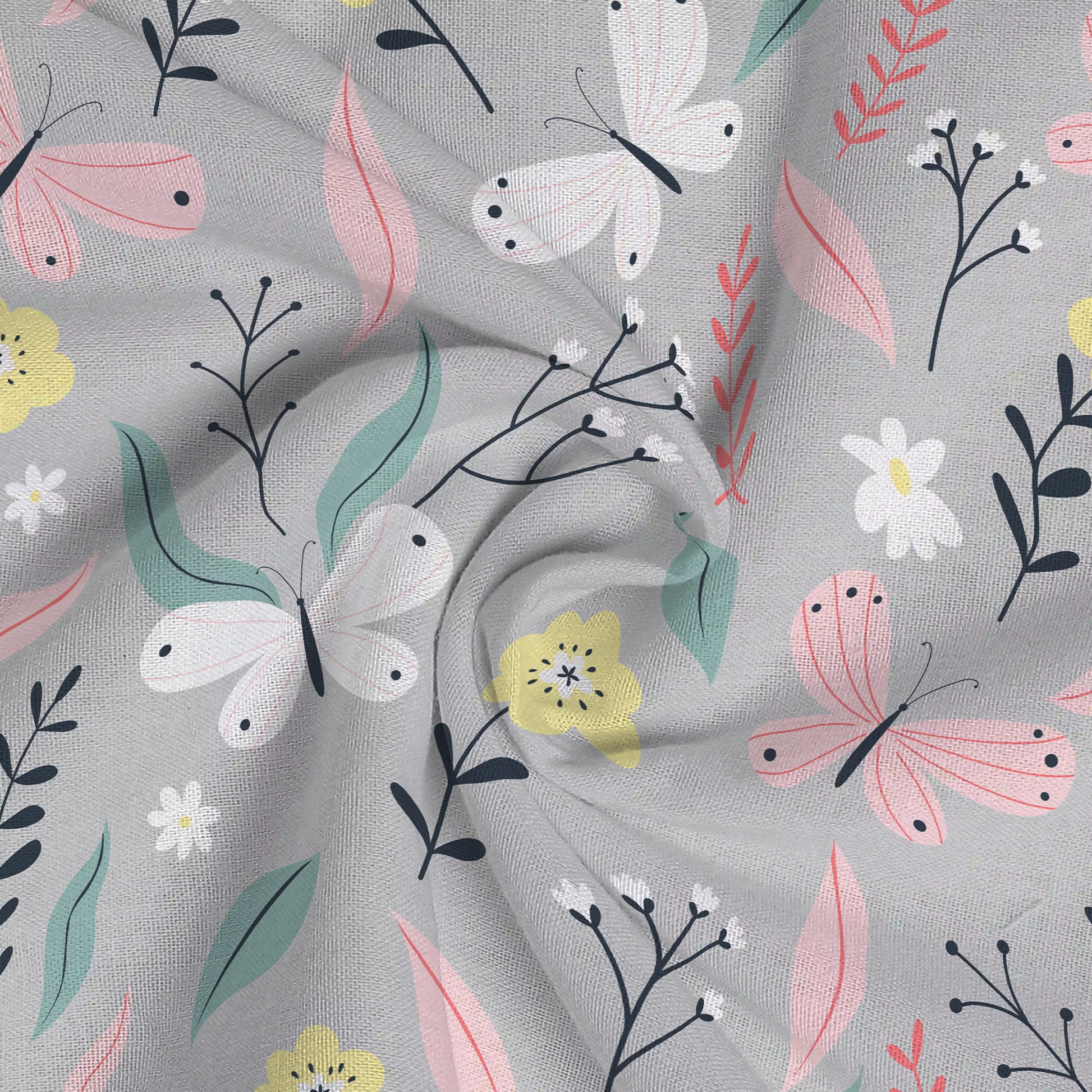 Serene Nest Printed Fitted Sheet Set - Image 102