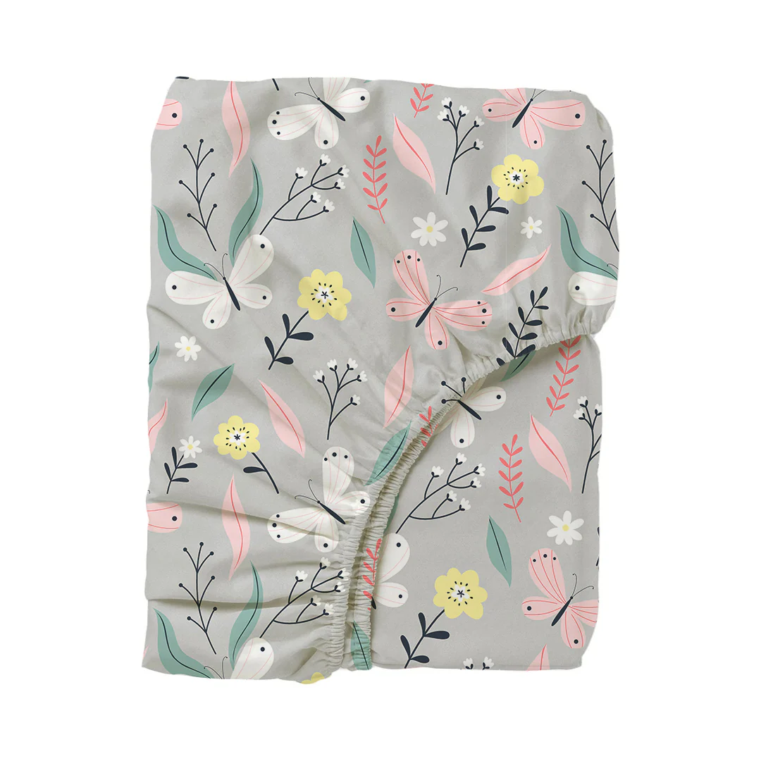 Serene Nest Printed Fitted Sheet Set - Image 114