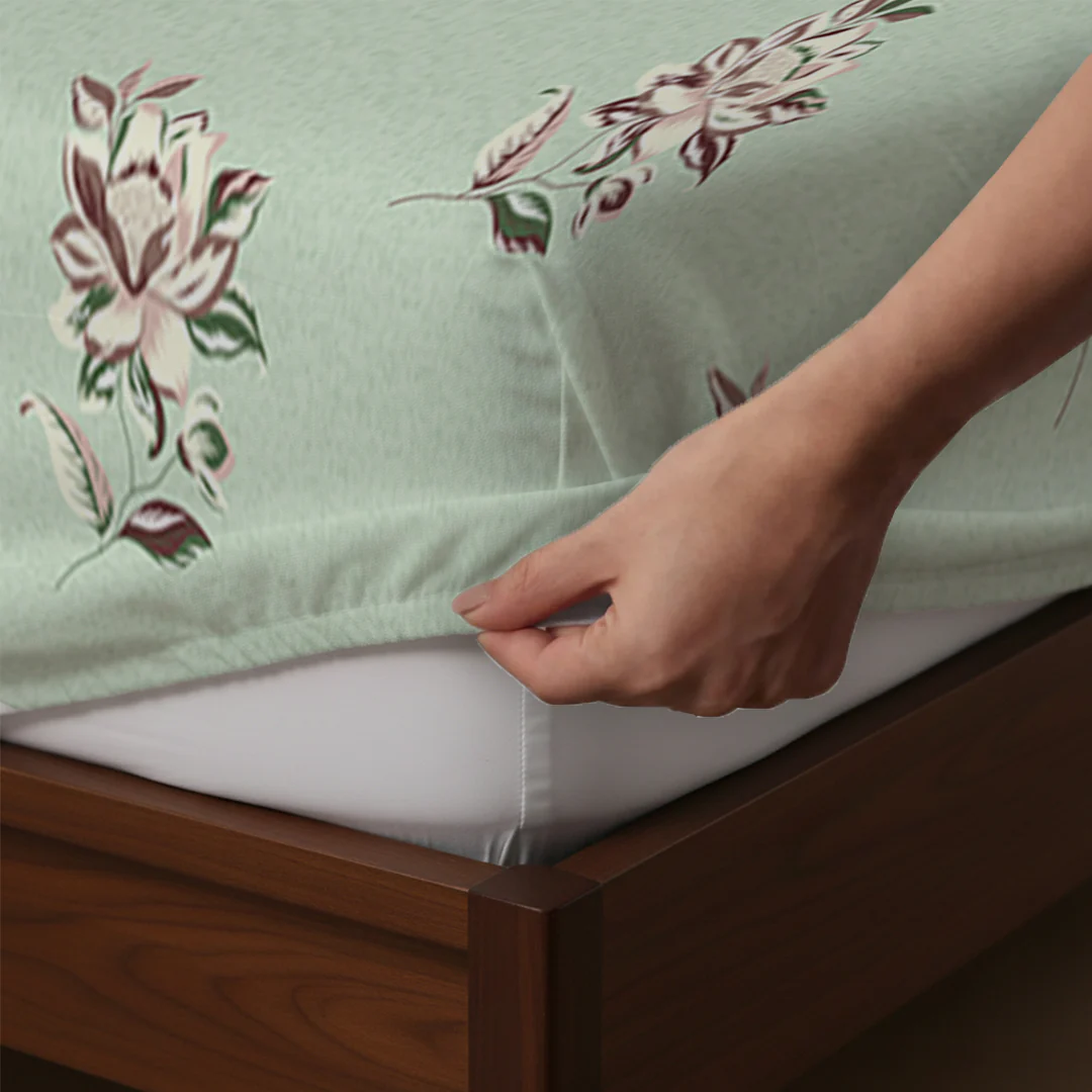 Serene Nest Printed Fitted Sheet Set - Image 147