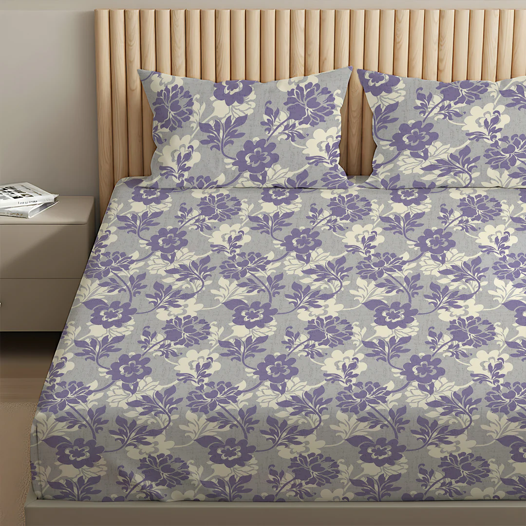 Serene Nest Printed Fitted Sheet Set - Image 194