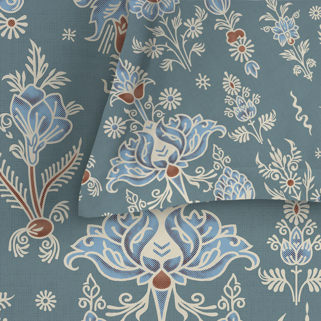 Serene Nest Printed Fitted Sheet Set - Image 37