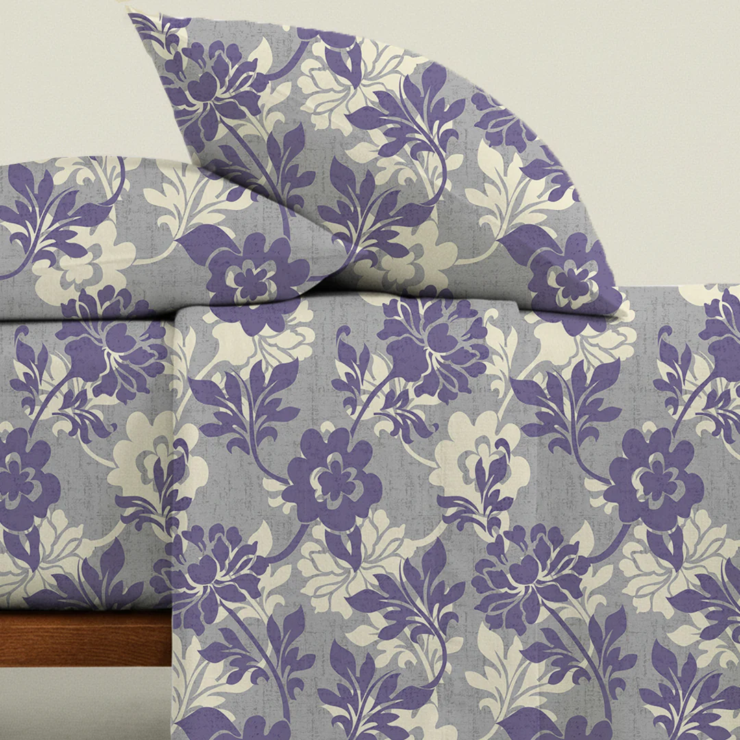 Serene Nest Printed Fitted Sheet Set - Image 80