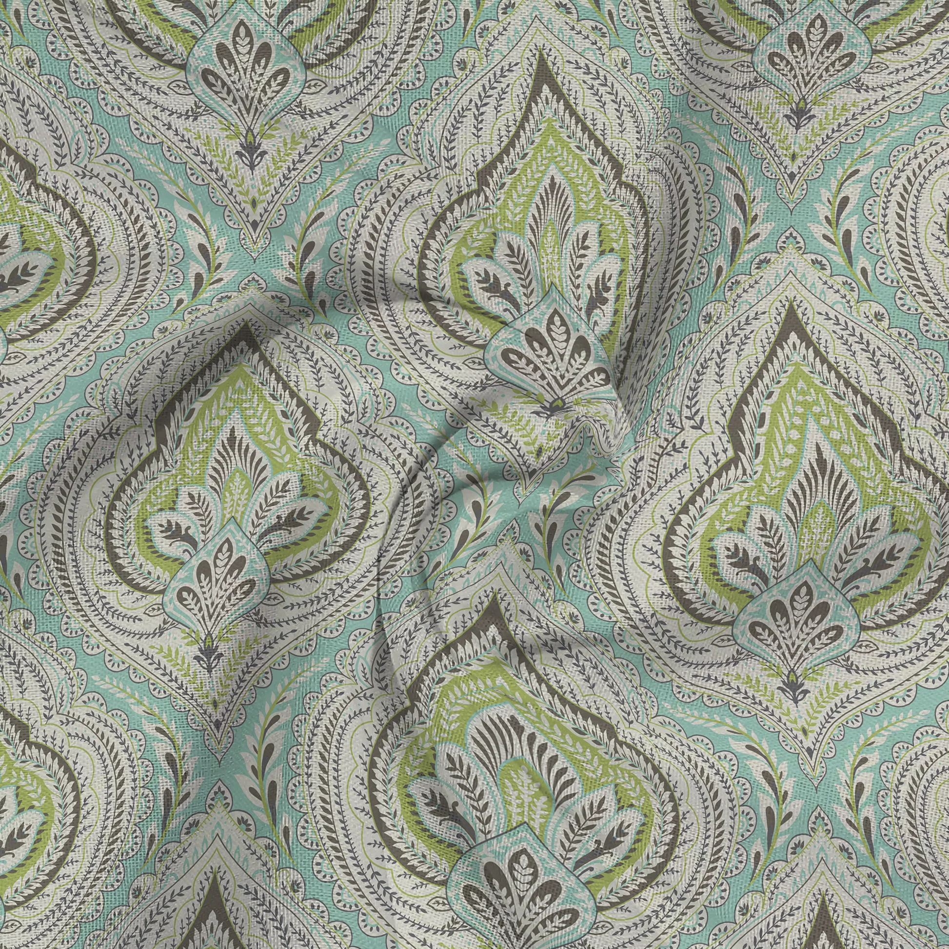Serene Nest Printed Fitted Sheet Set - Image 89