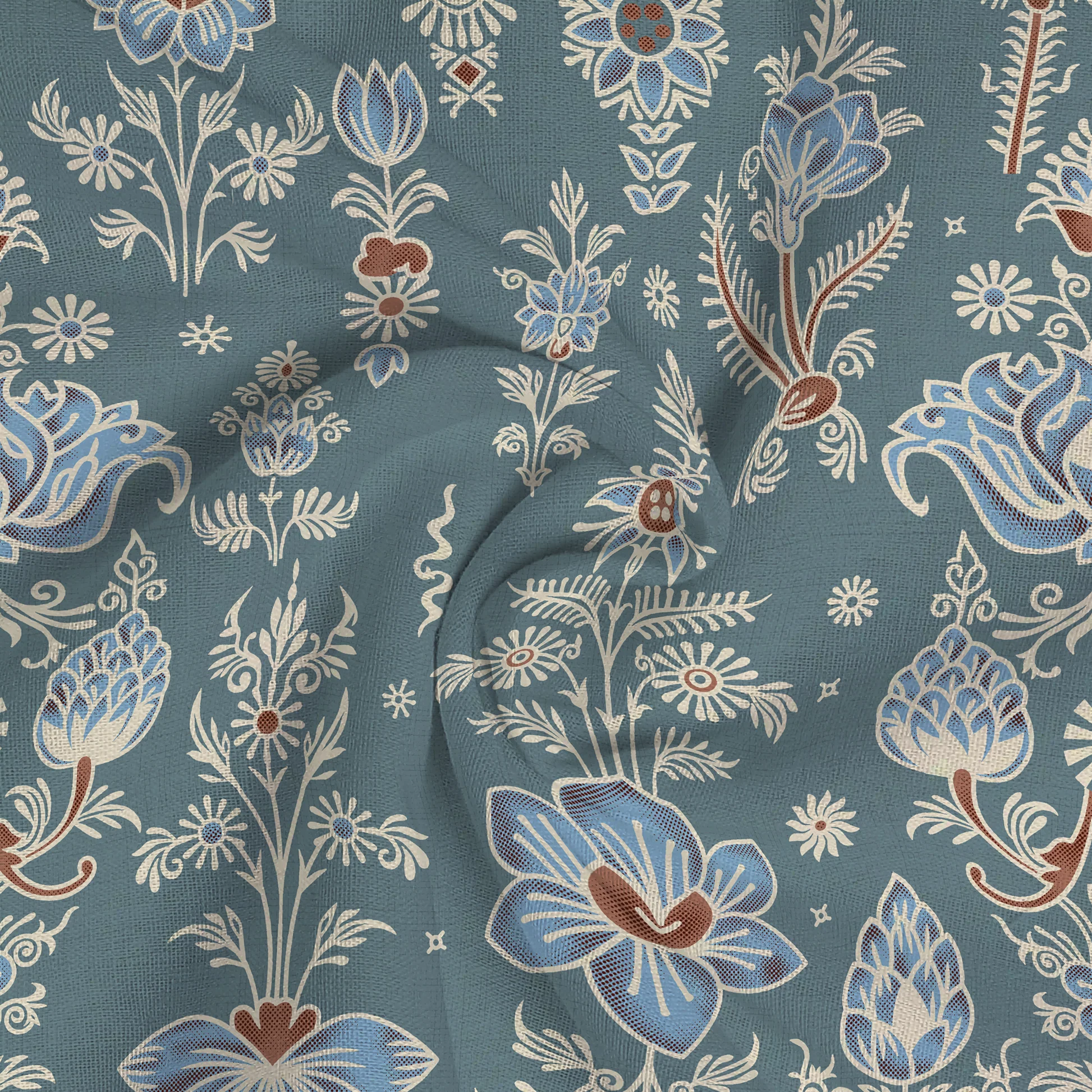 Serene Nest Printed Fitted Sheet Set - Image 98