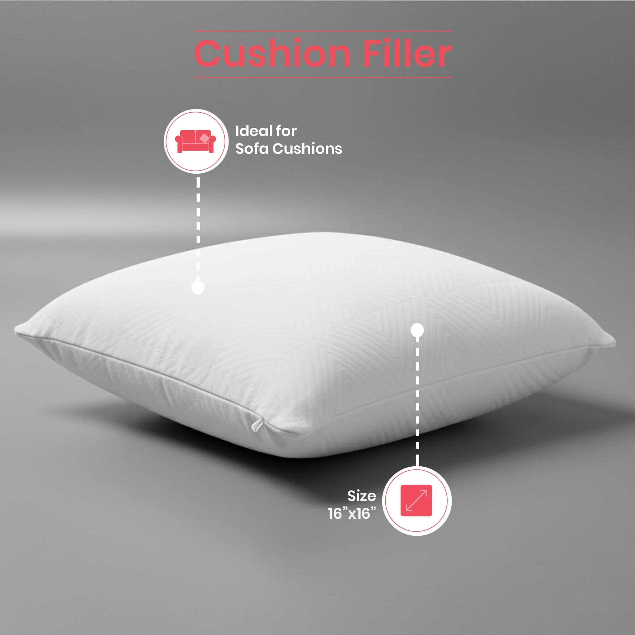 Snow Puff | Memory Foam Cushion Filler - Image 4