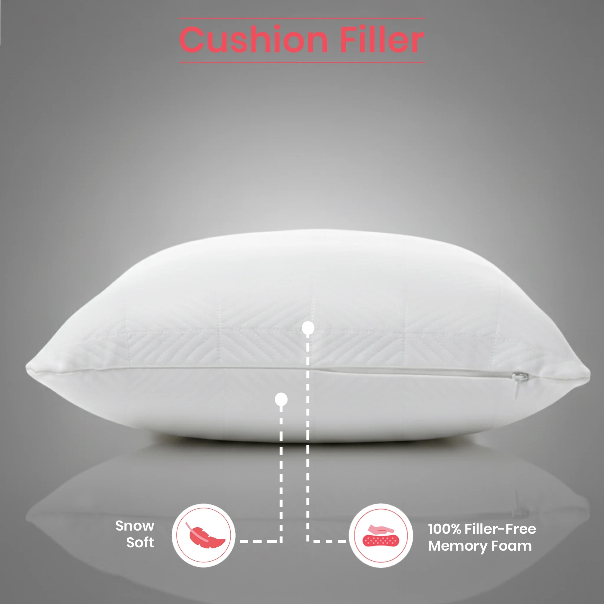 Snow Puff | Memory Foam Cushion Filler - Image 5