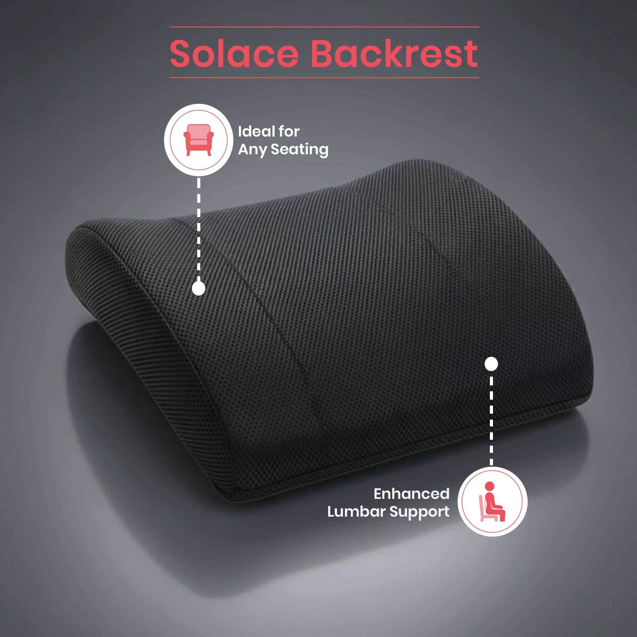 Solace | Memory Foam Backrest Pillow - Image 5