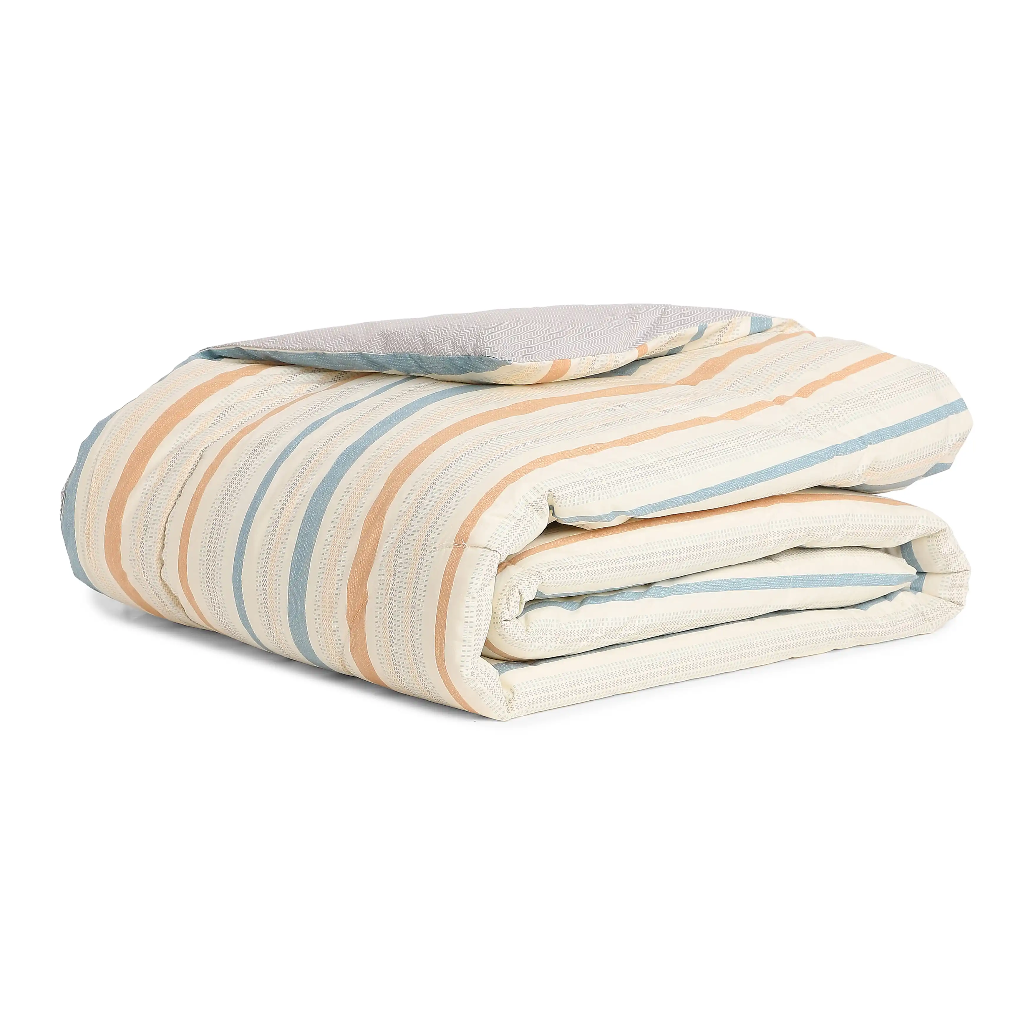 Threadscapes | Woven Textured Printed 120GSM Reversible Comforter-Multicolour - Image 4