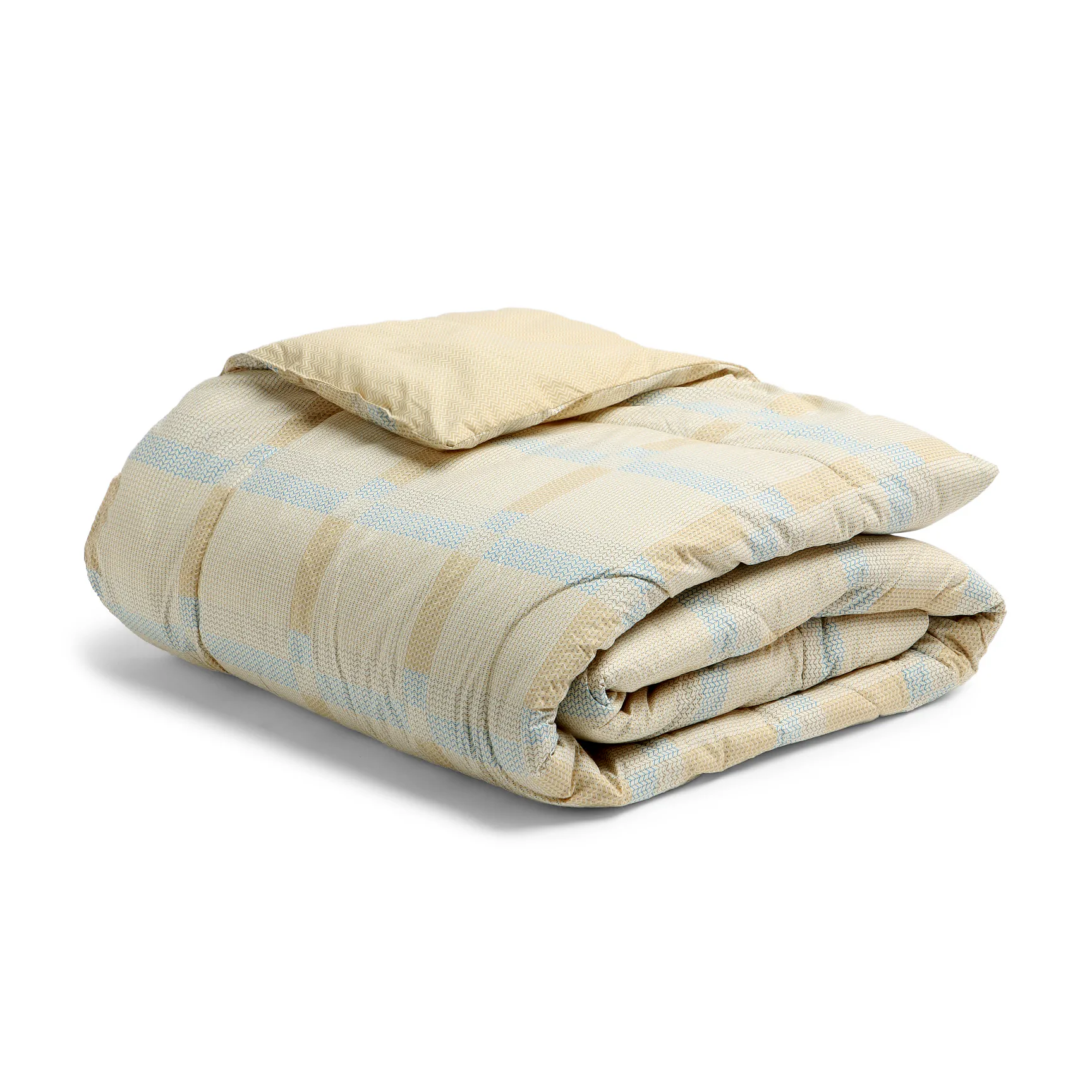 Threadscapes | Woven Textured Printed 120GSM Reversible Comforter-Sand - Image 4