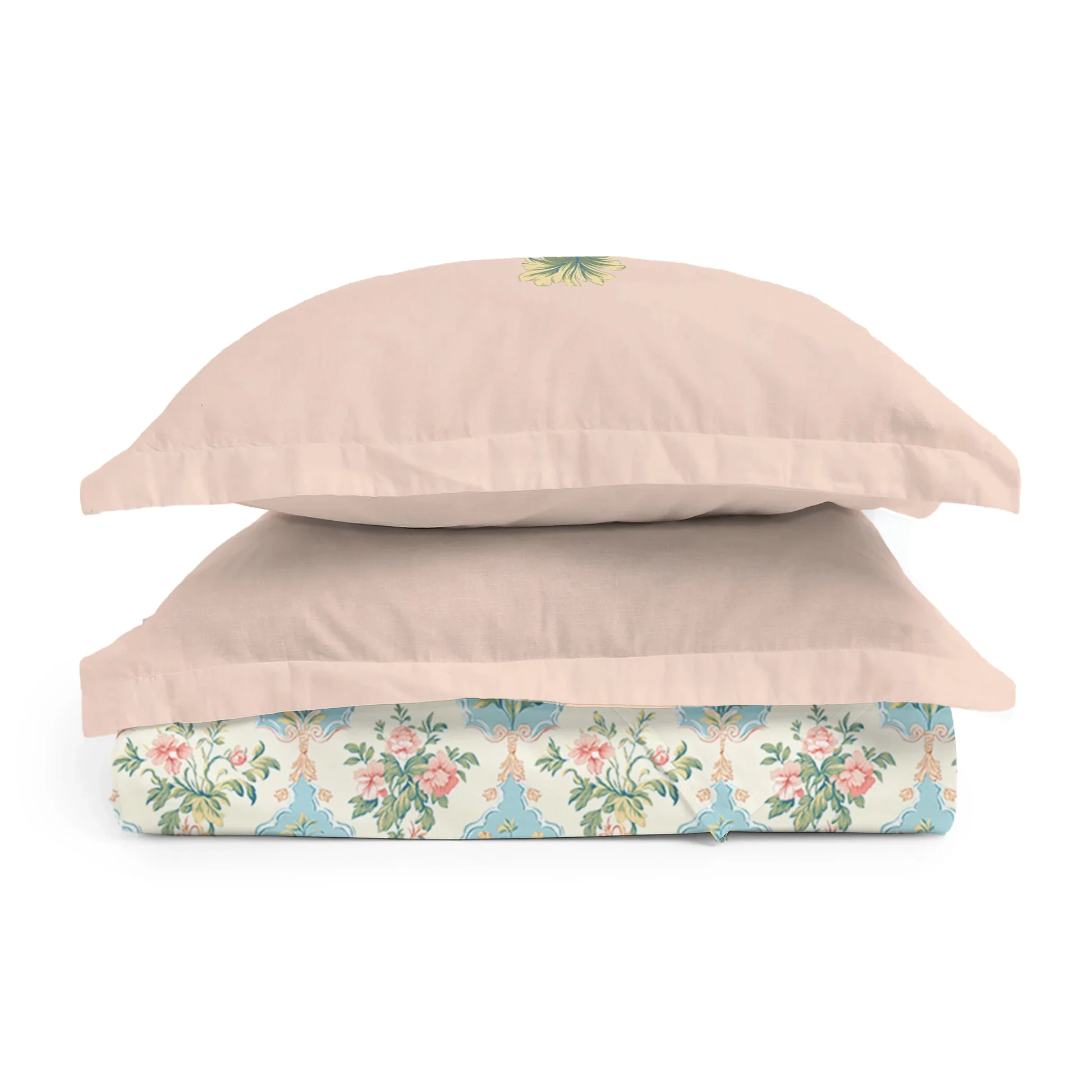 Udyan Tales | Enchanted Floral Printed Bedding Set - Set of Bedsheet & Comforter - Flamingo Pink - Image 6