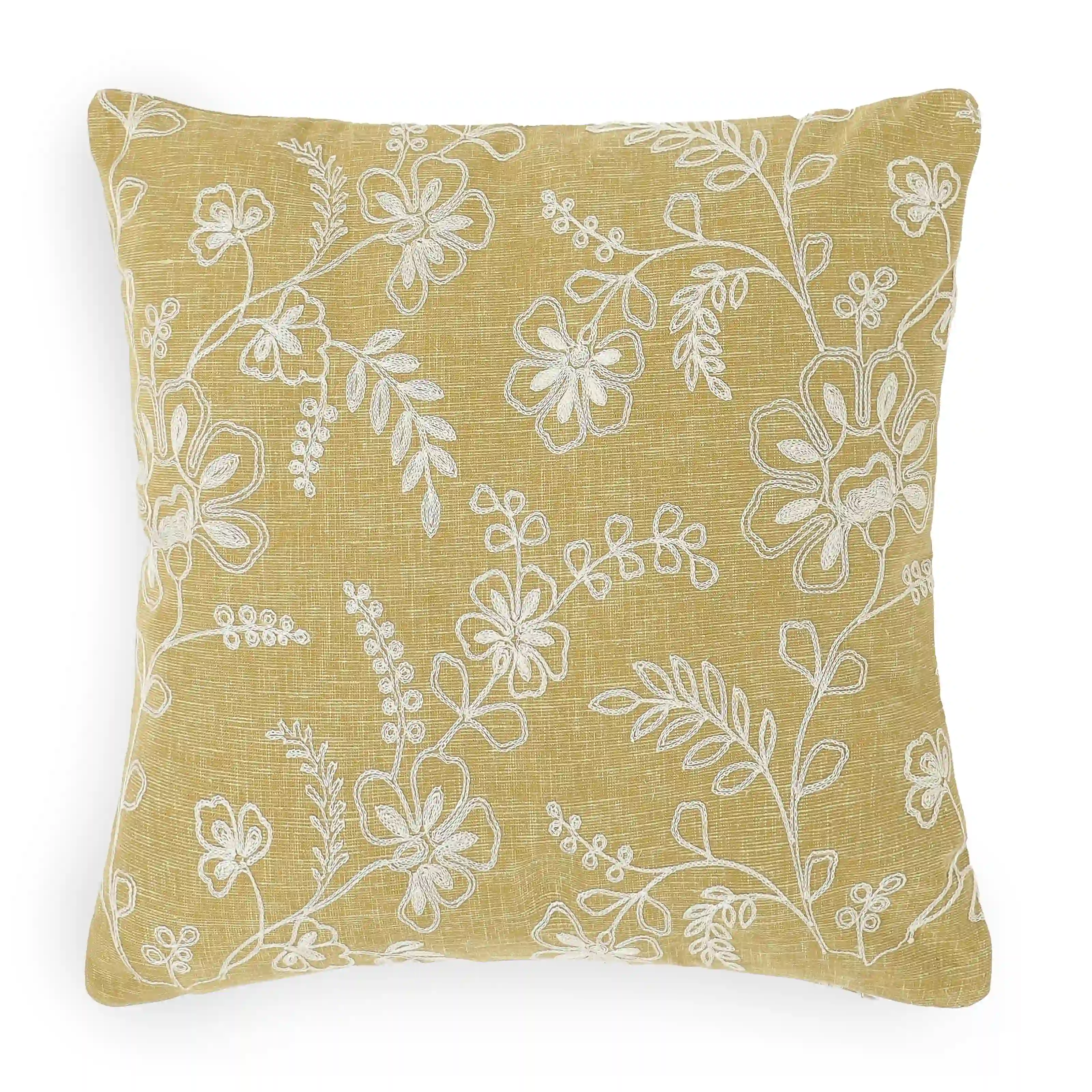 Vissencia Embroidered Cushion Cover | Floral Threads - Image 12